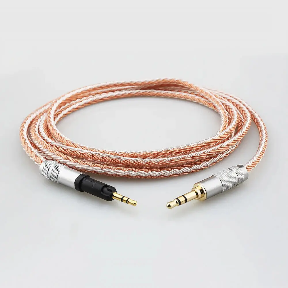 HiFi 2.5 ミリメートル/3.5 ミリメートル/4.4 ミリメートル XLR 8 コア OCC シルバーメッキイヤホンケーブルゼンハイザー HD598 HD559 hd569 hd579 hd599 hd558 hd518