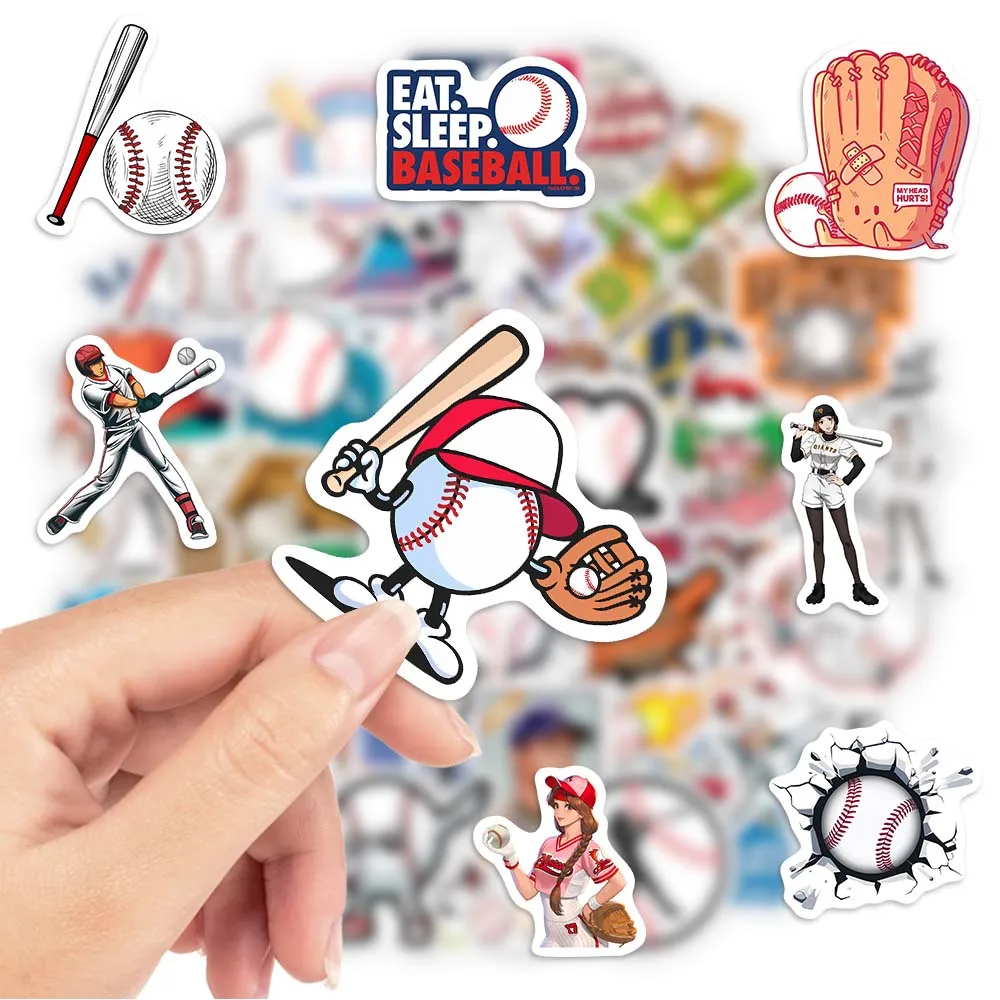 Baseball Stickers Cartoon  DIY Toy Gift Decal Graffiti Stickers for Phone Laptop Bottles Scrapbook Kids Waterproof Sticker