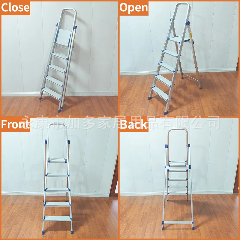 Tangga rumah tangga dari paduan aluminium tipe A, tangga herringbone 150 kg