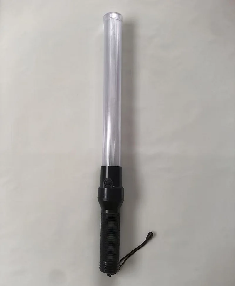 54CM White Tube LED Red Shift Green Traffic Signal Warning Light Road Traffic Rod Conductor's Stick