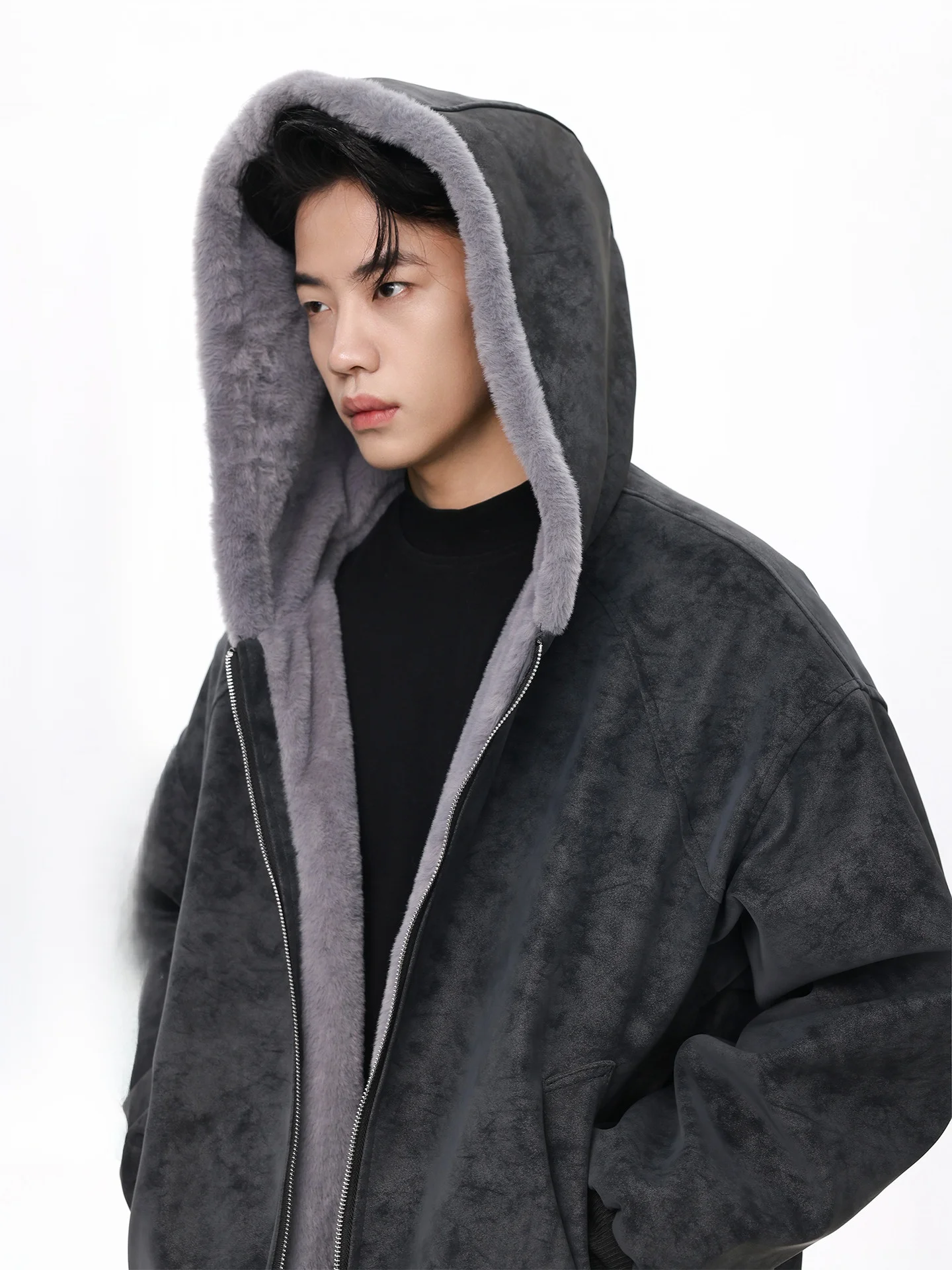 

ABFR американский хлопковый джемпер с капюшоном, мужское зимнее хлопковое пальто в стиле ретро для пар из искусственной кожи с меховым воротником, молодежное повседневное пальто