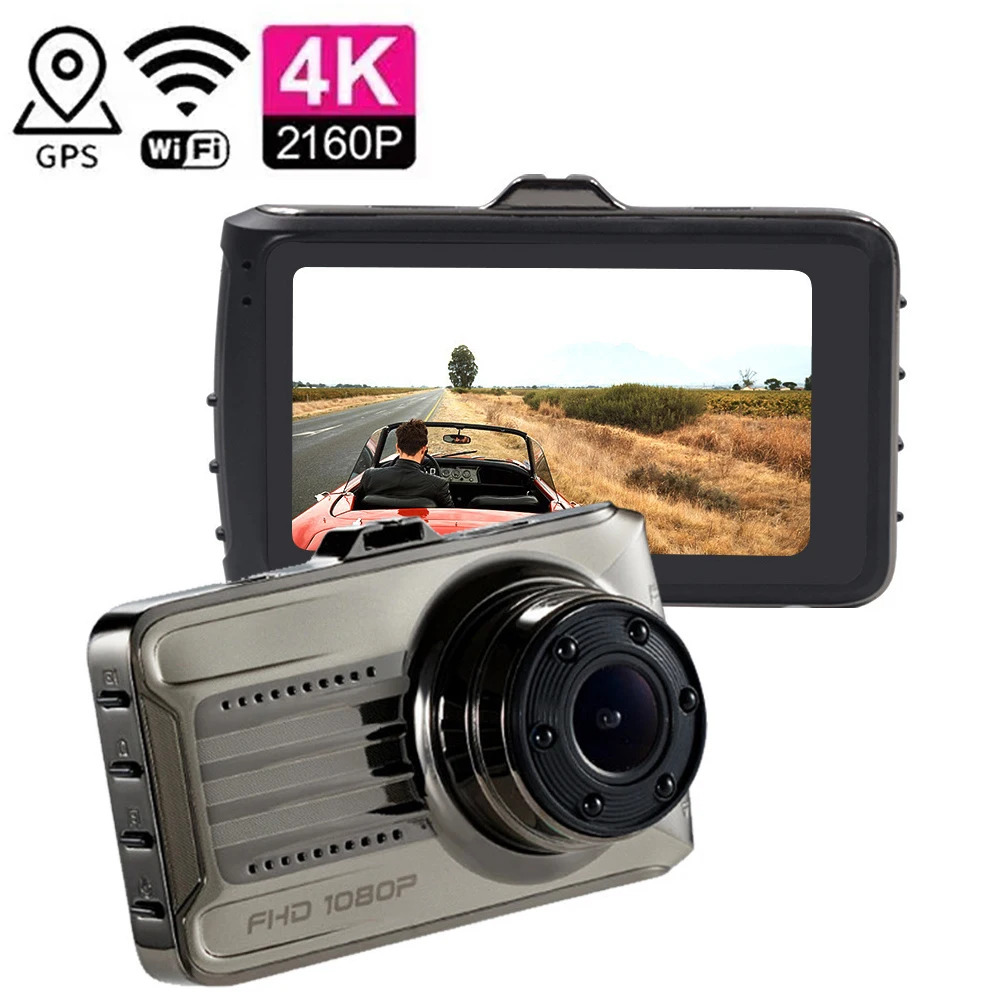 

Car DVR GPS Wifi Dash Cam Vehicle Car Camera 4K 2160P Car Video Recorder Night Vision Auto Black Box Registrator Car Accessories