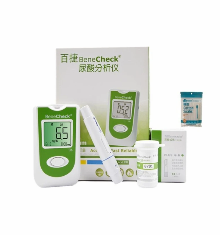 

Benecheck Uric Acid Automatic Meter 10/25pcs Test Strips & Kit 10ua Pcs/kit 25ua Pcs