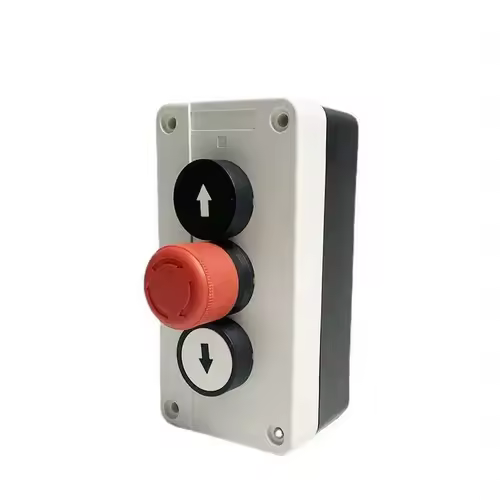 Reset Momentary Waterproof 3 Position Spring Return Push Button Switch Control Station Box Up Down Arrow Stop - Image 8