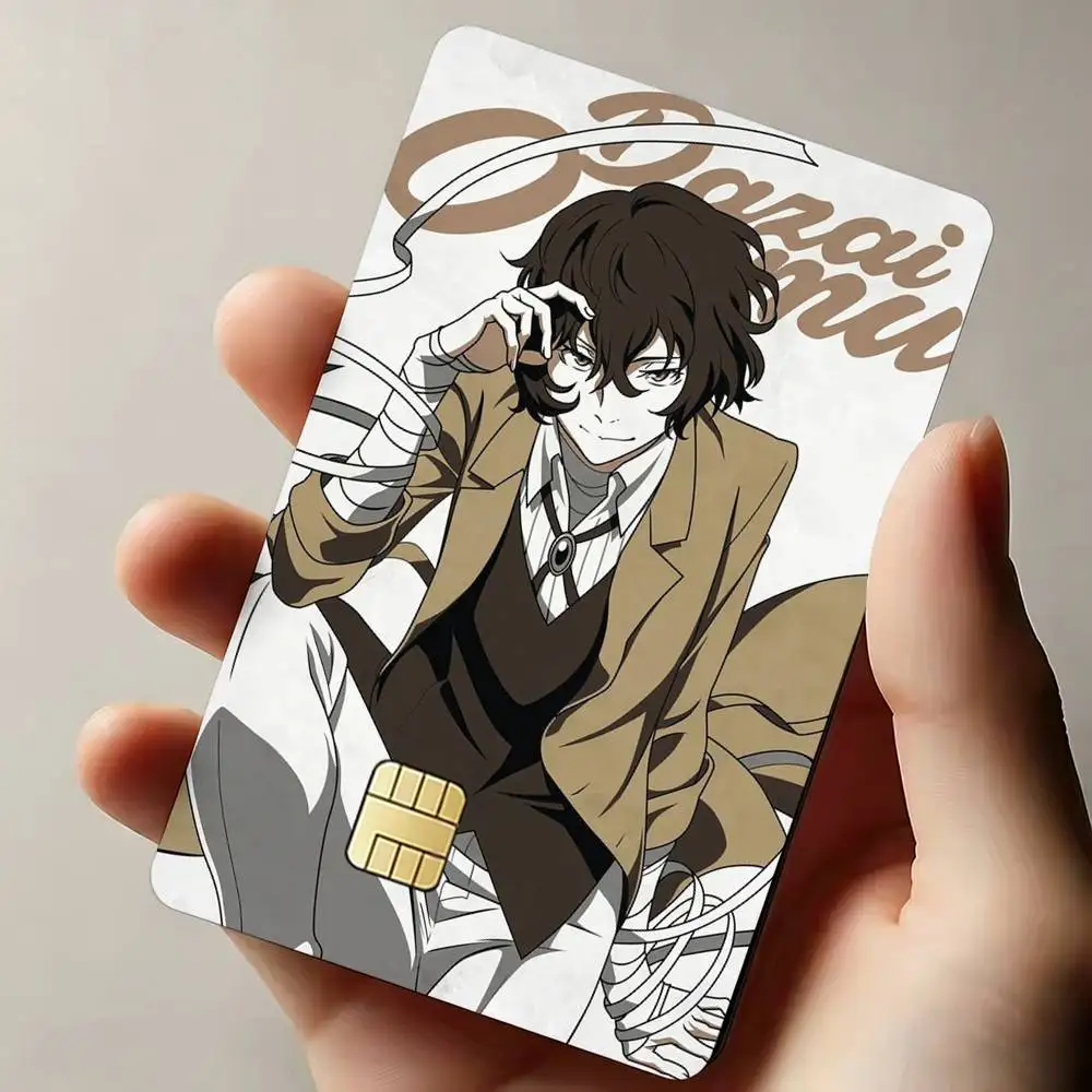 Anime O-Osamu D-Dazai Sticker Decoration Creative Bank Card Bus Metro Waterproof Sticker