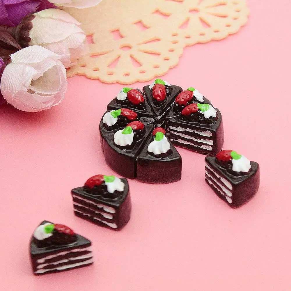 Dollhouse Accessories Ornament Craft Cake Miniature Dollhouse MIniature DollHouse Cake Simulation Cake Toy Kitchen Kids Toys