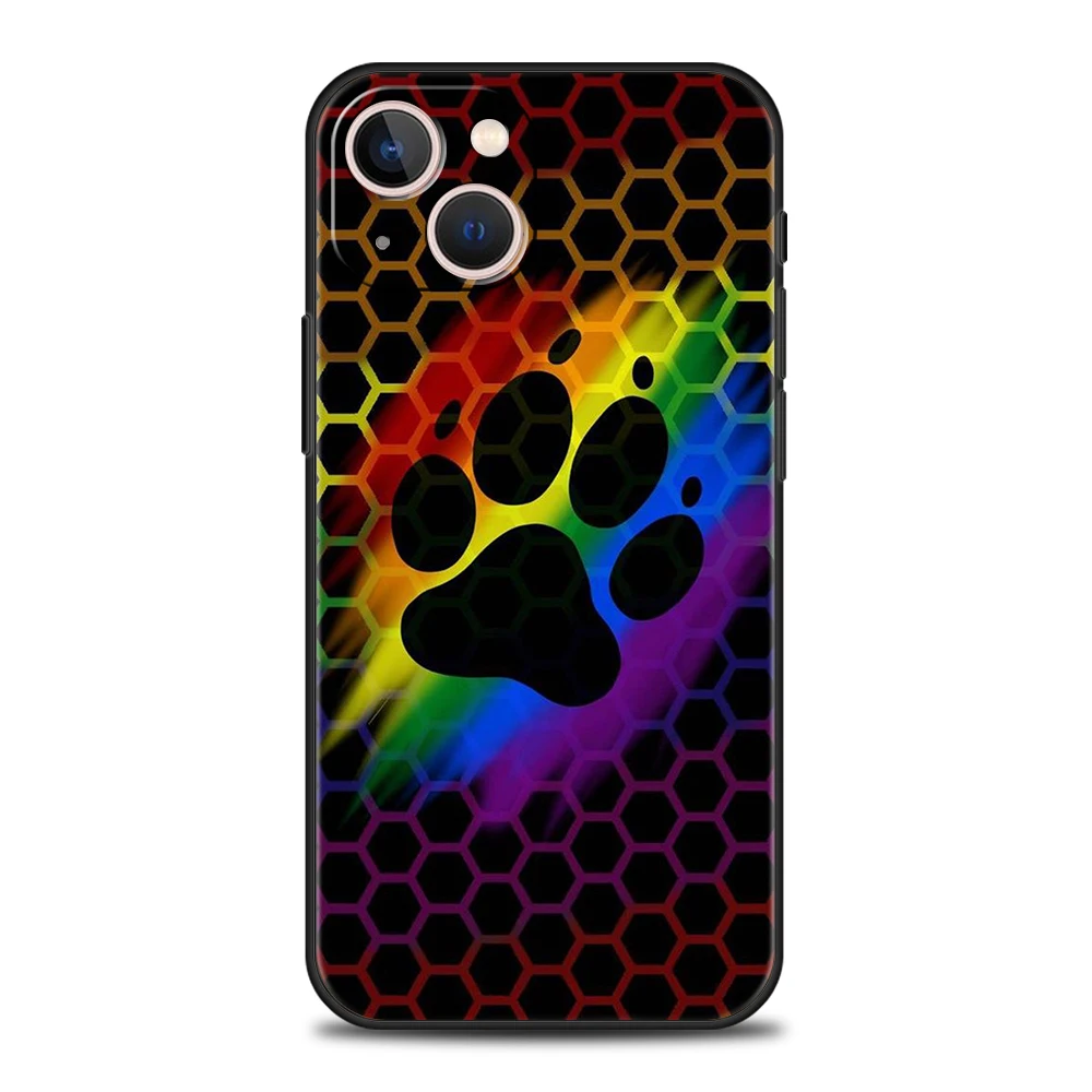 Dog Footprint Paw Cute Phone Case Cover per iPhone 16 15 14 13 12 Pro Max XR XS 11 7 8 Plus Soft Shell in Silicone antiurto Capas