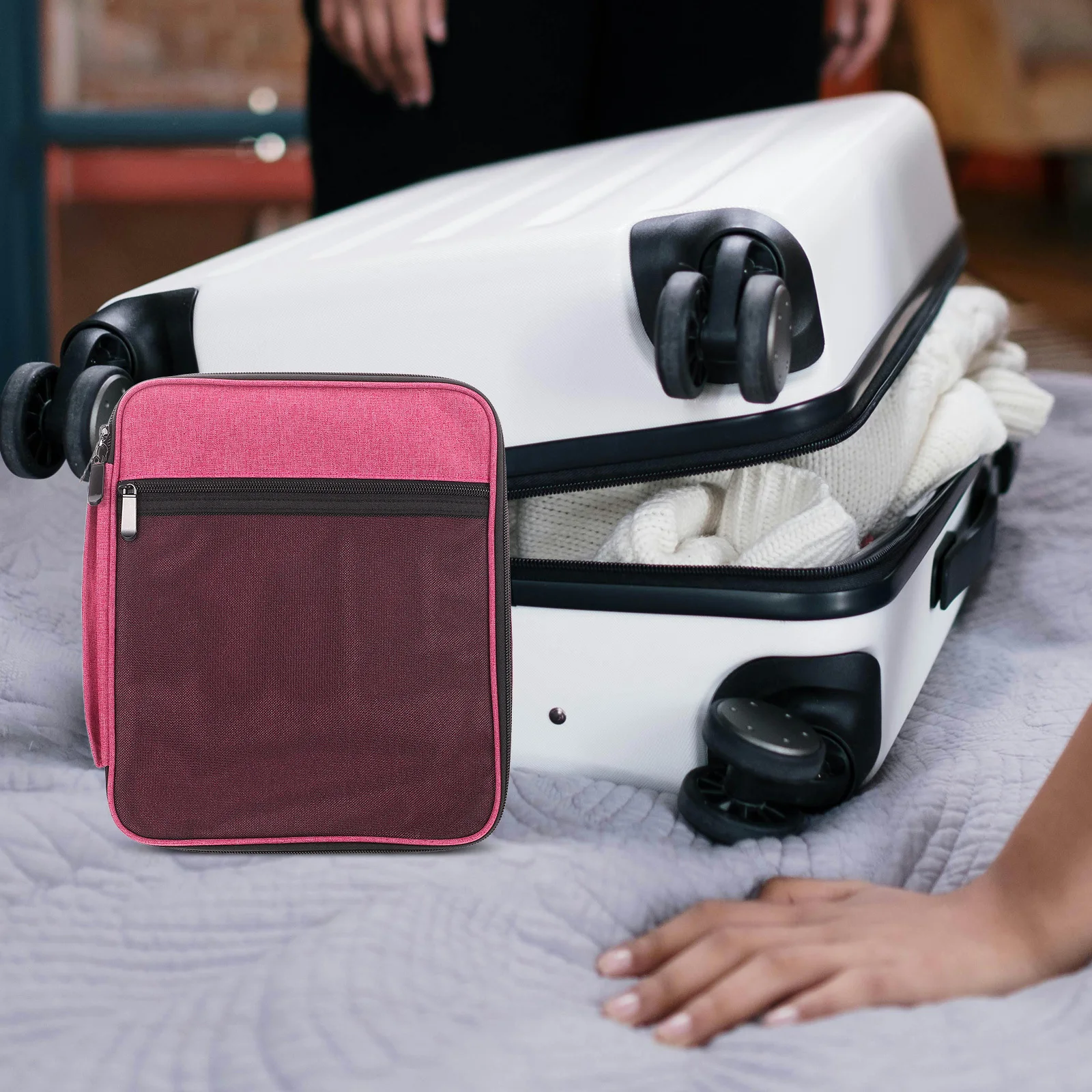 

48 Slots Watch Band Storage Case Portable Smartwatch Band Organizer Bag Numbered Slots Travel Watch Strap Holder Polyester Pouch