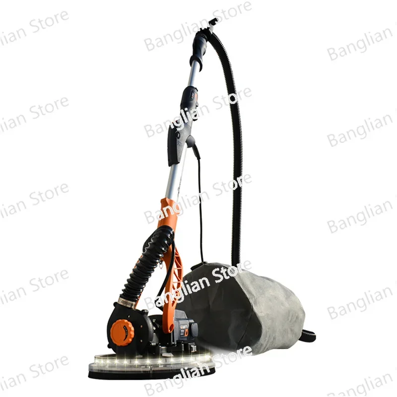 Foldable Adjust Speed Drywall Sander 850W 220V Wall Polishing Grinding Double Led Light Putty Polisher Machine