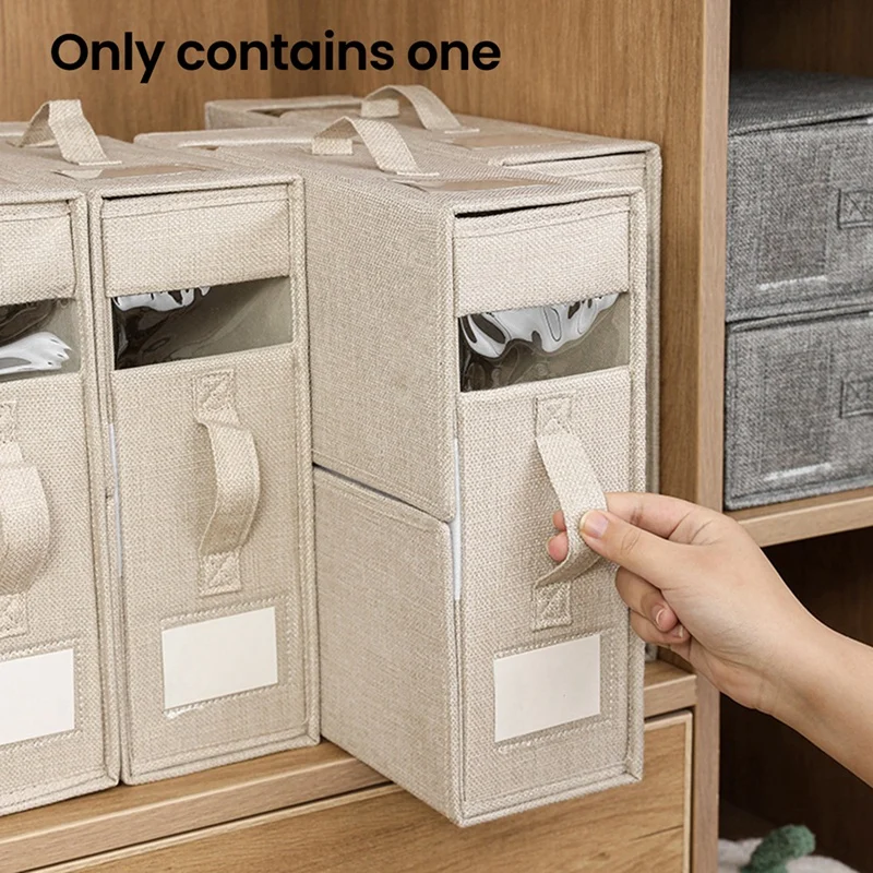 ABBN-Bed Sheet Storage Box Clothing Sheet Organizer Wardrobe Blanket Quilt Cover Storage Box