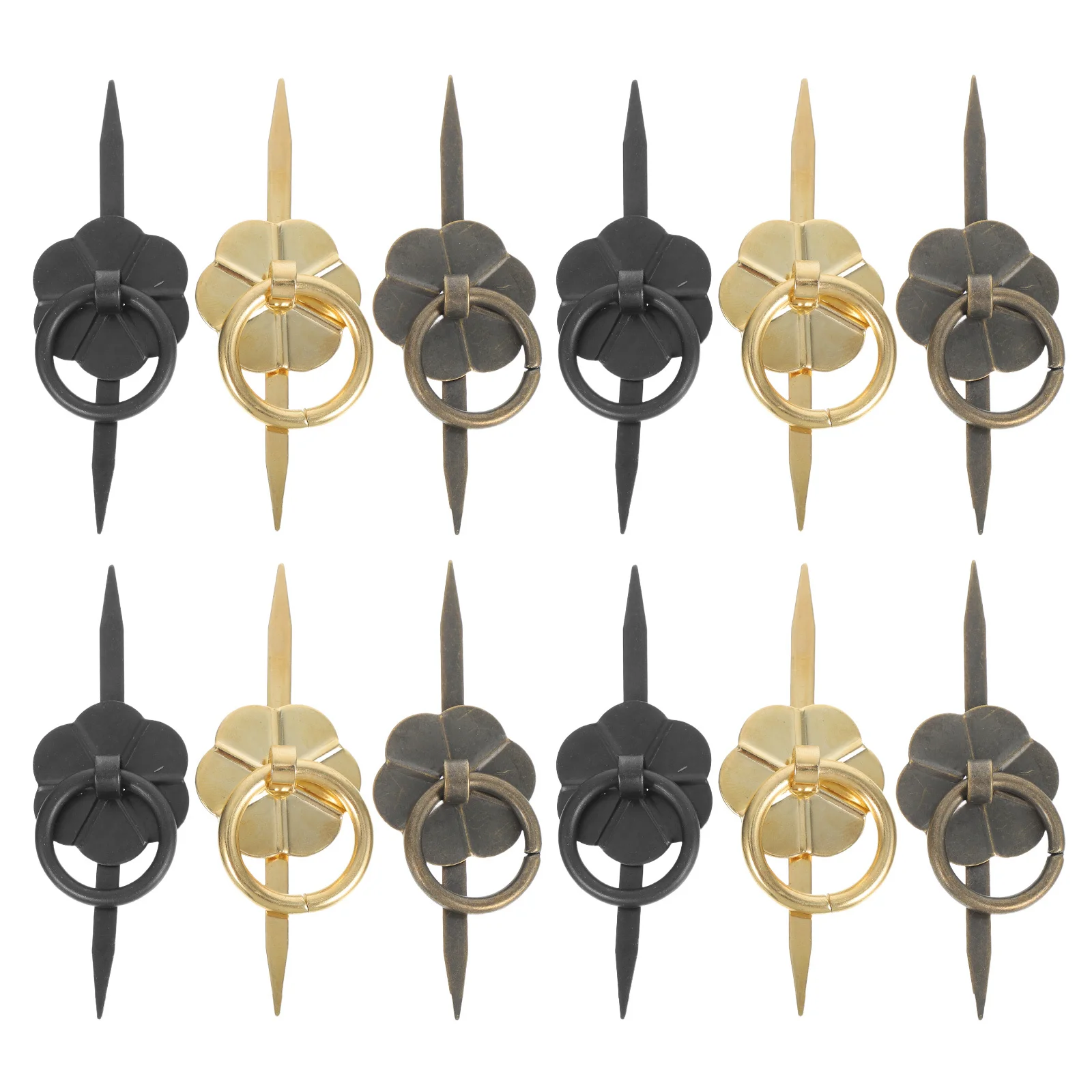 

15Pcs Vintage Round Drawer Pulls Rustic Metal Handles for Kitchen Bathroom Bedroom Drawer Cabinet Hardware Retro Metal Handle