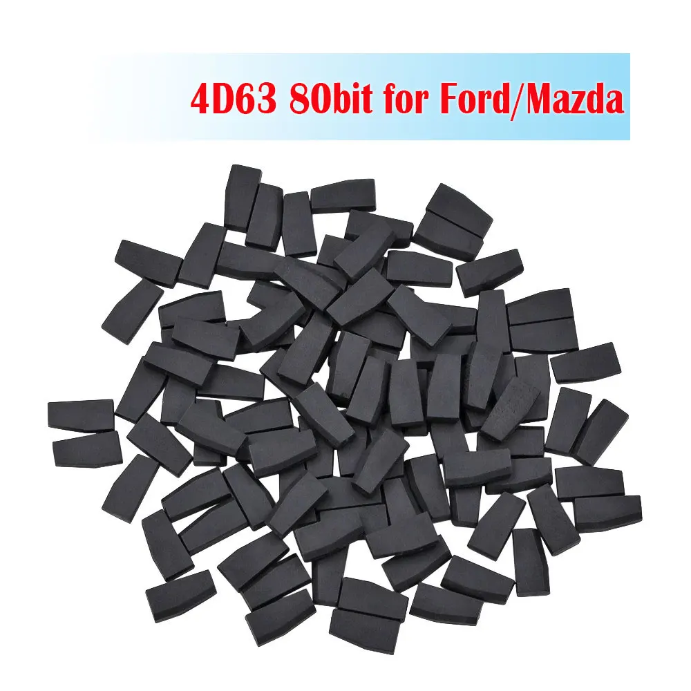 10pcs Blank Ceramic Transponder Chip 4D63 40/80bit ID63 ID83 TP33 Car Key Chip for Ford Mazda Lincoln Car Remote Key Accessories