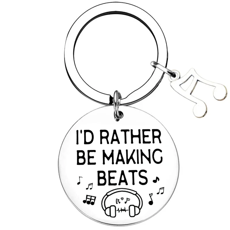 Fashion Music Instructor Keychain Music Lover Gifts Key Rings Music birthday chrismas gifts