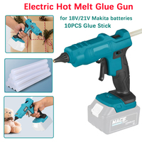 Electric Hot Melt Glue Gun with 10pcs 11mm Glue Sticks Cordless Anti-scald Nozzle DIY Welding Hot Air Gun For Makita 18V Battery