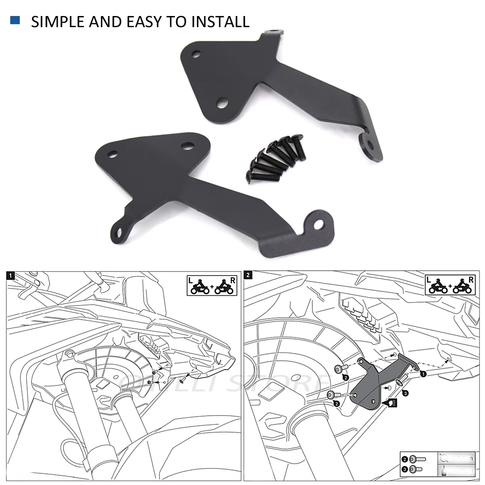 For BMW F750GS F850GS 2019-2021 Motorcycle Fog Lights Auxiliary Bracket Light Mounts Spotlight Bracket Spot Light Holder