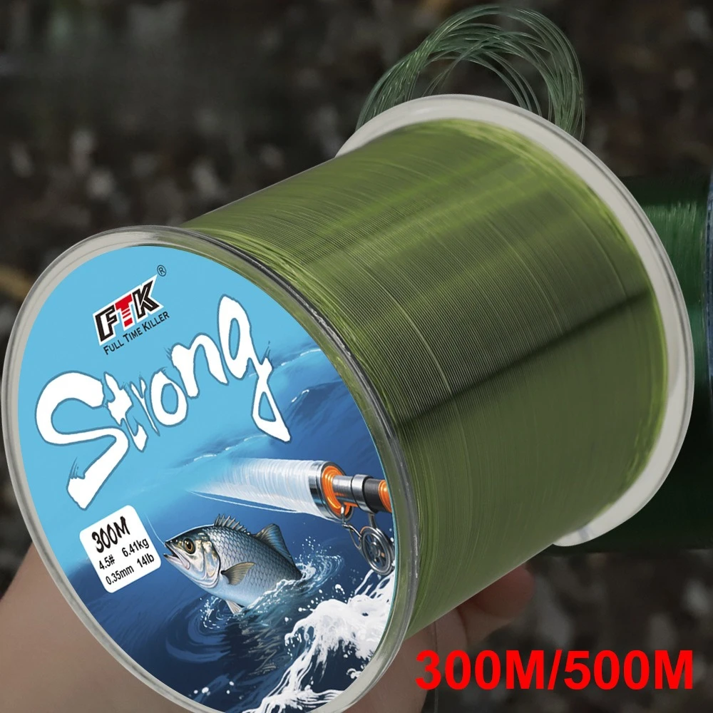 

Monofilament Fishing Line 300M Strong and Abrasion-Resistant Nylon Mono Smooth and Long Casting Low Memory
