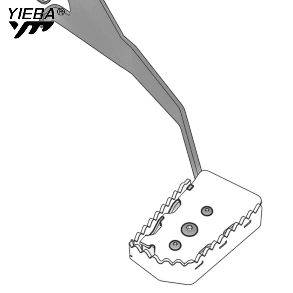 

For Honda XL750 Transalp 750 2024 2025 2026 Rear Foot Brake Lever Step Tips Extension Plate Motorcycle Enlarge Pedal Extender