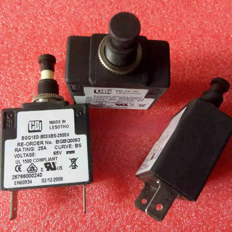 CBI BGQ1ED-B03XBS-2500X Circuit Breaker 25A 65V with Lock Mini DC Circuit Breaker   Electroacoustic devices
