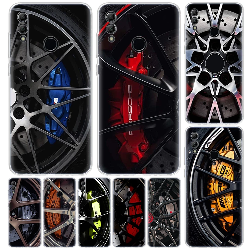 Sports Car Wheel Tire Speed Cover For Huawei Honor 10 Lite 9X 9 8S 8X 8A Phone Case Y5 Y6 Y7 Y9S P Smart Z 2019 2021 50 1020i Co