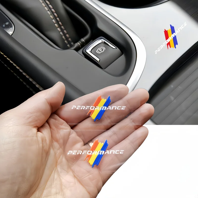 2Pcs Performance Stripe Waterproof Vinyl Decals Racing Style Stickers for Motorcycle Car Exterior Interior Decor
