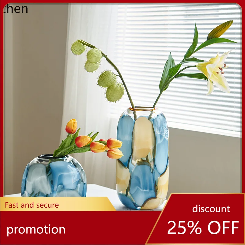 

Zml vase - handcrafted premium living room art decoration, soft decoration, desktop floral arrangement vessel