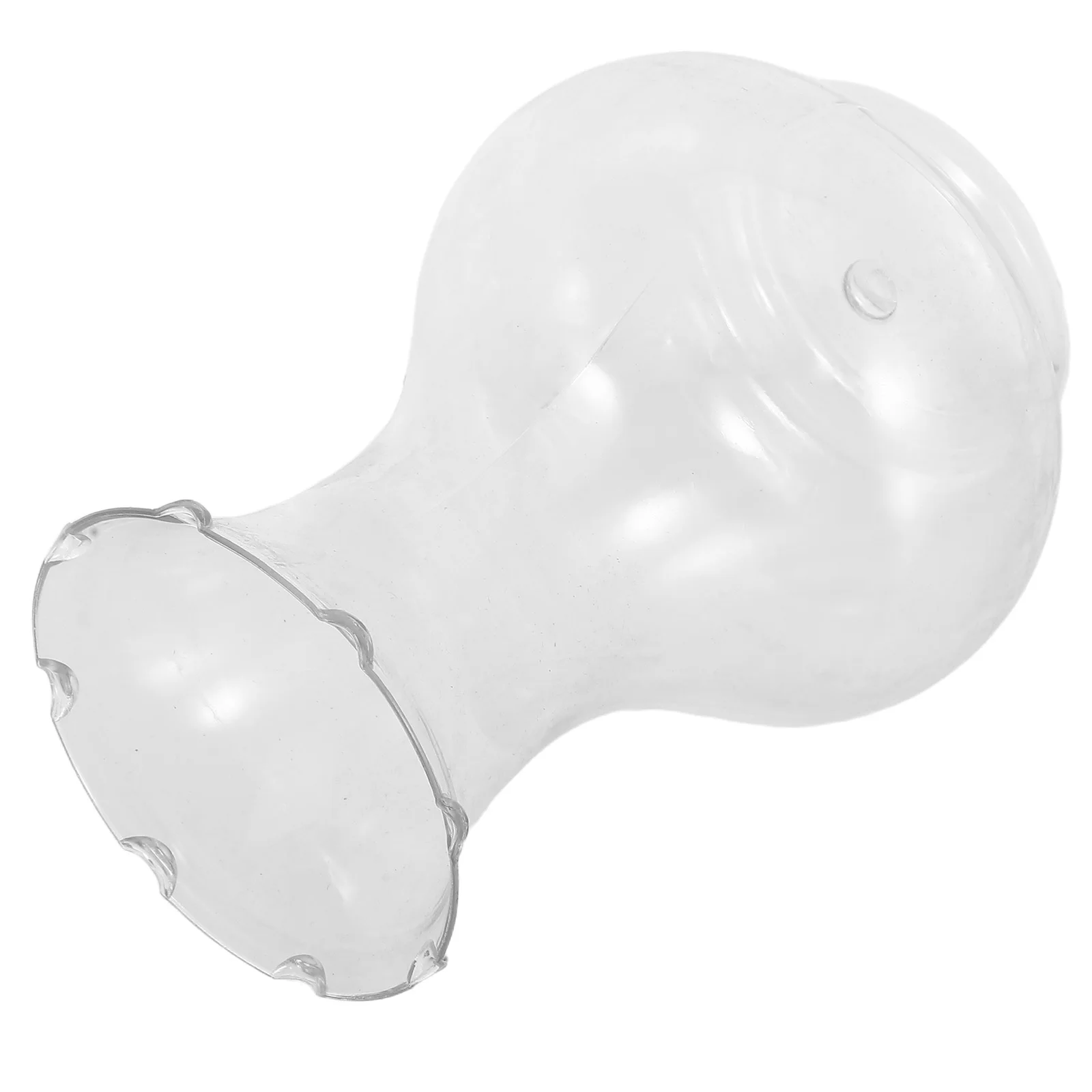 

6pcs Plastic Flower Vases Transparent Hydroponic Bud Vases For Avocado Planting Hyacinth Bulbs Water Rooting Small Table