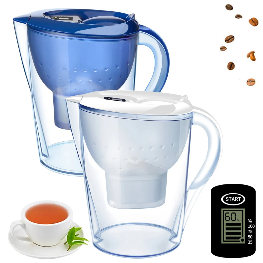 

3.5L Water Purifier Jug Digital Display Kitchen Household Water Filter Activated Carbon Water Filter Jug Water Filter