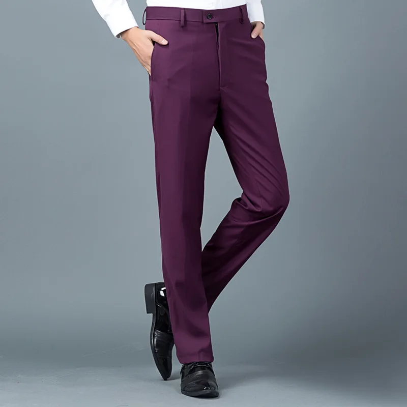 Suit pants men's slim fit for work suit pants business casual men's pants