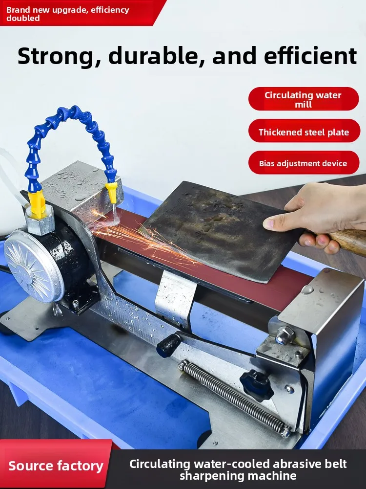 

Water-cooled Knife Sharpener Automatic Water Grinding Belt Machine Electric Knife Sharpener Commercial New Artifact
