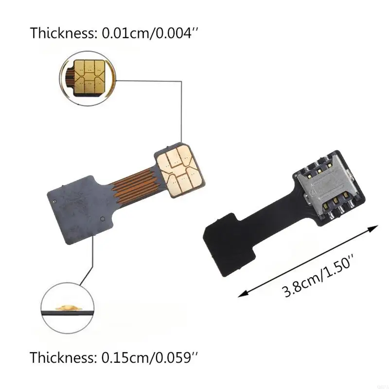 Adaptor Micro SD Kartu SIM Ganda Ganda Hibrid untuk Mikrofon Nano Extender Ponsel Android
