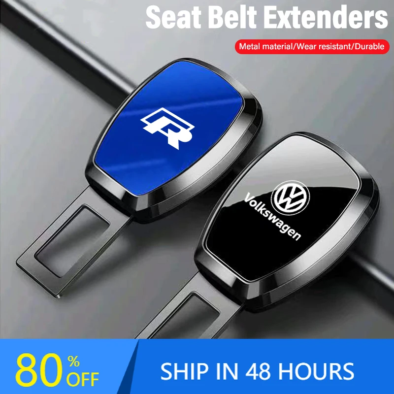 

Styling Mouldings Car Seat Belt Clip Extender Safety Seatbelt Extension Plug Accessories For Volkswagen VW RLine R GTI Golf Amar