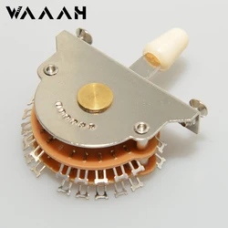 Guitar 5 Way Super Switch Pickup Selector Super 4-Pole Double Wafer for ST/TL Guitars with 3pcs  Tips