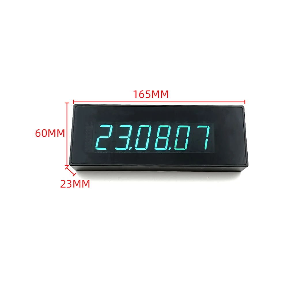 6-bit VFD WiFi Clock Date Display With Seconds Alarm Clock VFD Fluorescent Tube Automatic calibration time W Remote Control