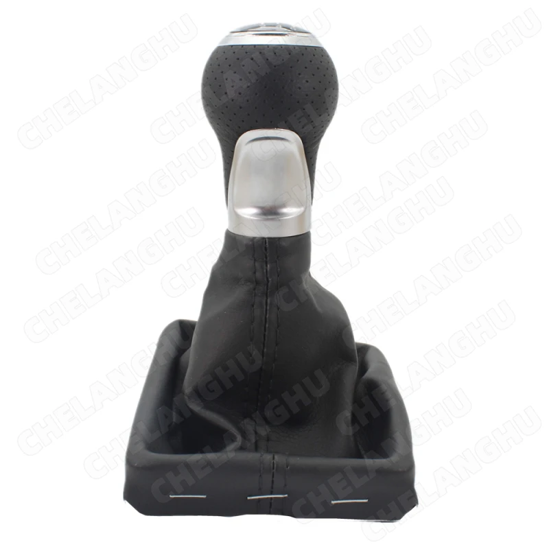 5 / 6 Speed Car Shift Gear Knob With PU Leather Knob For Audi A6 C6 (2004-2012) A4 S4 B8 8K A5 8T 8F Q5 8R 2007-2015