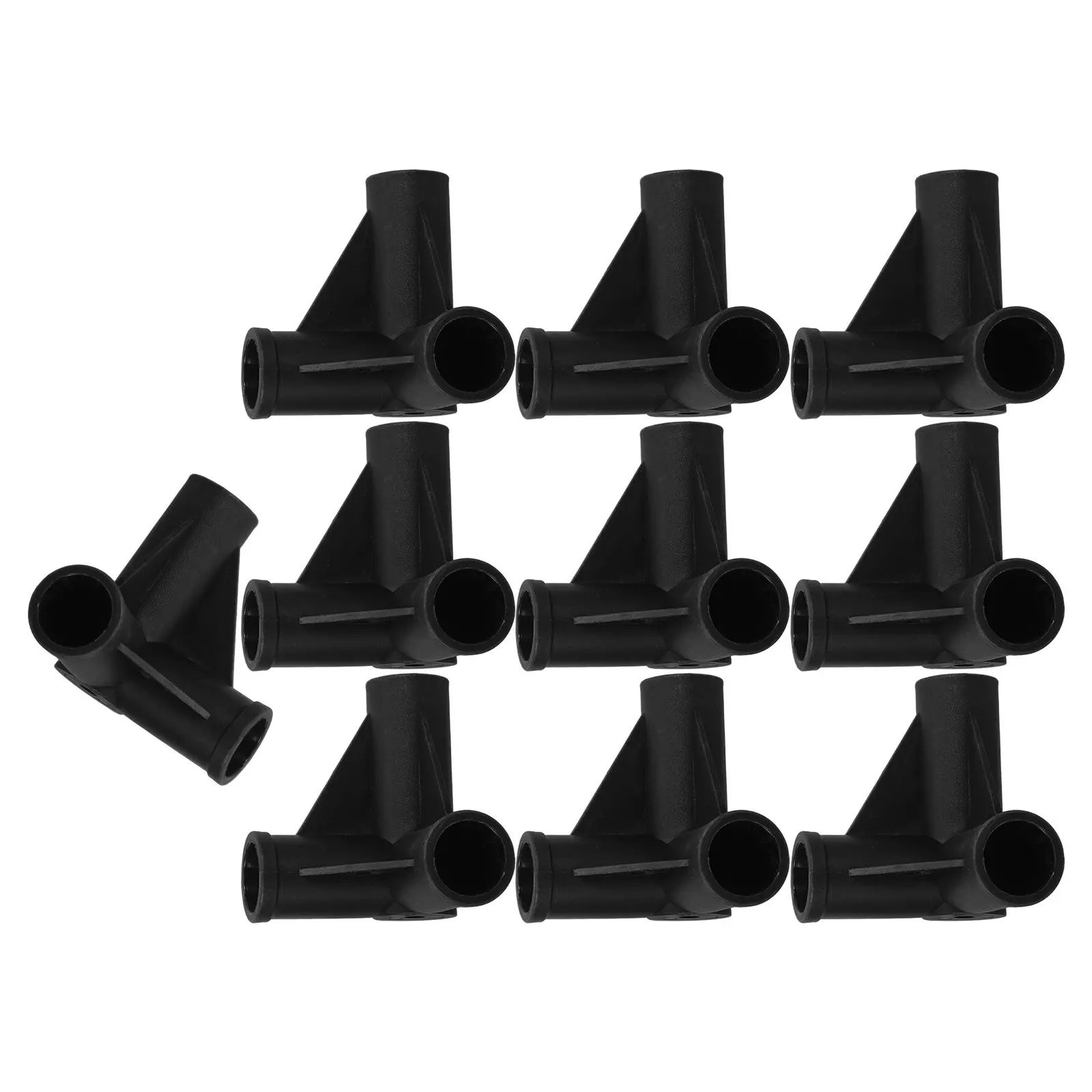 

10 шт. пластиковых Т-образных соединителей для детских манежей, внутренний диаметр 19,2 мм, для палаток-манежей, ограждений для животных, использования в помещении и на улице