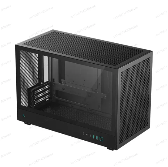 CH160 Mini ITX PC Case with Mesh Side Panel, Handle Support, Long GPU & ATX PSU, Type C Port
