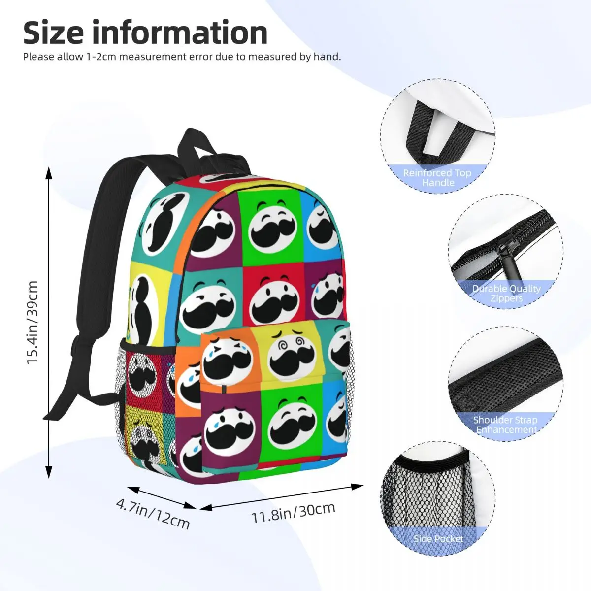 Chips Pringles Potato 3D Print Backpack for Boys Girls School College Travel Bags Women Men Bookbag Fits 15 Inch Laptop