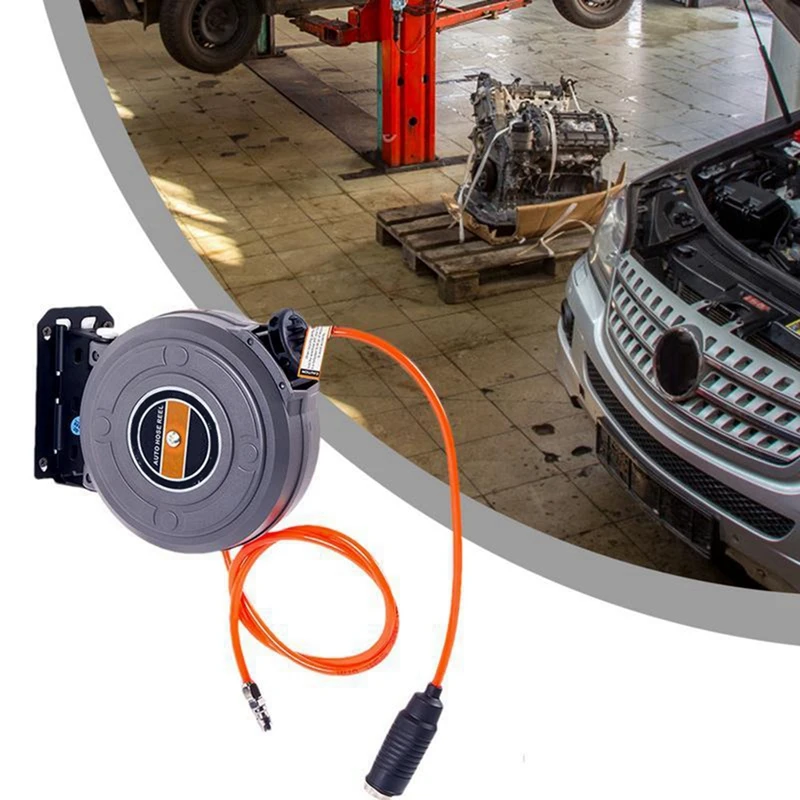 MAKE-Air Drum Automatische einziehbare Air Drum Schlauchtrommel Schlauchrolle Schlauchretraktorrolle für Autowäsche, Autoschönheit und Reparatur