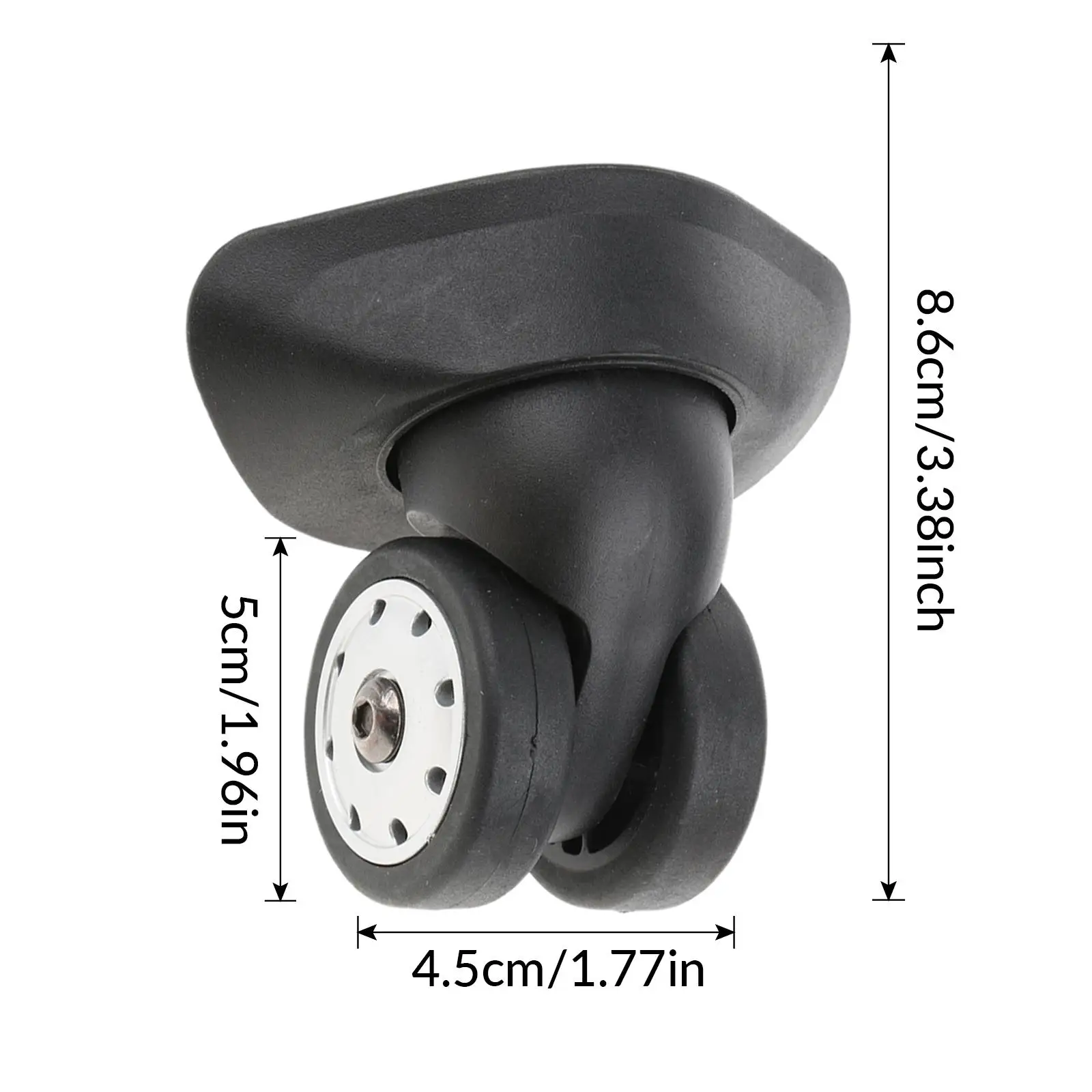 عبوتان من حقيبة الأمتعة البديلة ذات العجلات الصغيرة المسامية وعجلات دوارة بكرات A88 #6