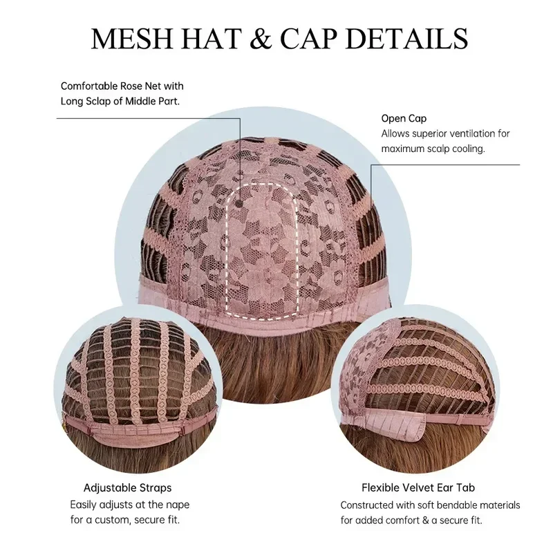 Cosplay Madoka Magica Rosa con frangia Parrucca diritta sintetica Ultimate Mdoka Doppia coda di cavallo Cosplay Parrucca magica per ragazza Festa quotidiana