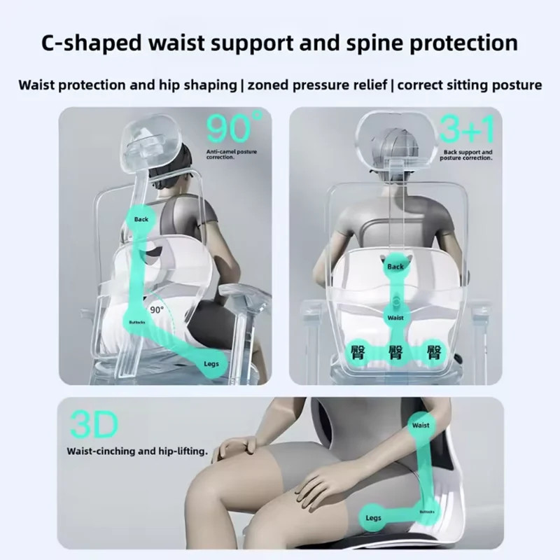 1PC Back Support Cushion, Office Cushion, Back Support Chair, Student And Children's Correction Cushion, Ergonomic Chair