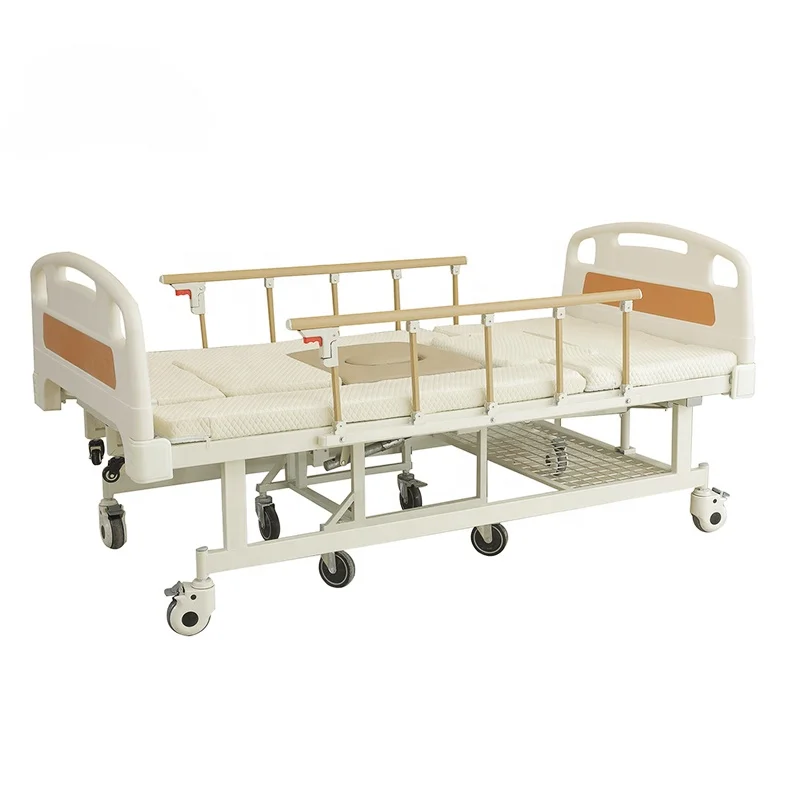 Paralysis Patient Bed Mattress Hospital Bed with Toilet for Elderly