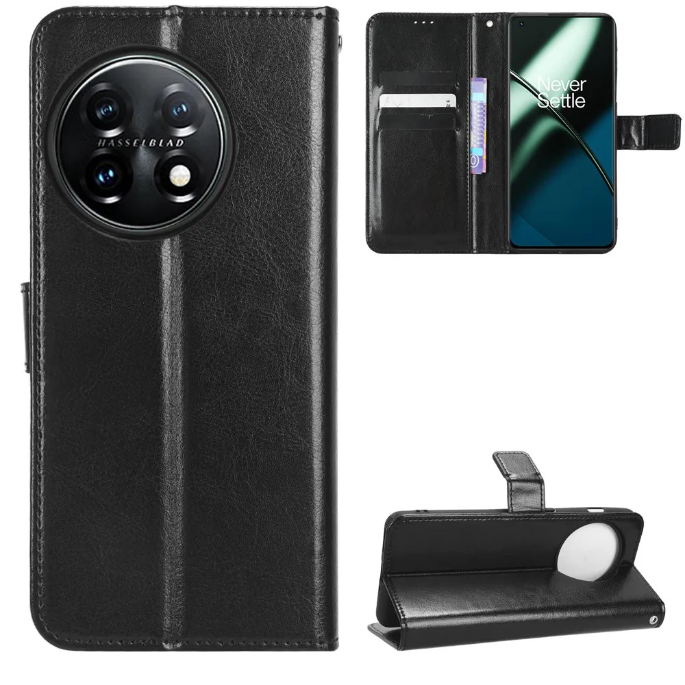 For OnePlus 11R 5G Case Luxury Flip PU Leather Wallet Lanyard Stand Case For OnePlus11R 11 R 1+ Protective Phone Bag