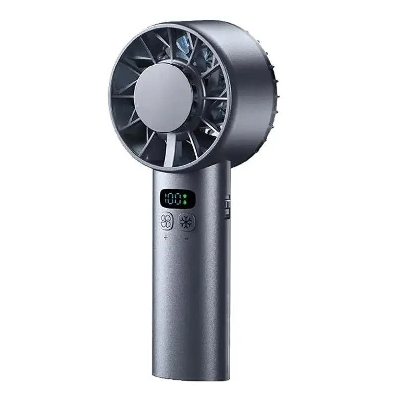 

Высокоскоростной охлаждающий вентилятор ABBK-Ice Compress, портативный вентилятор с USB-зарядкой, вентилятор с цифровым LED-дисплеем, черный