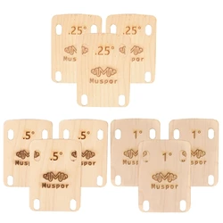 Guitar Neck Shims,Made of Solid Maple Neck Plate for Bolt-on Neck Protective Guitar Neck Spacers Guitar Neck Gasket