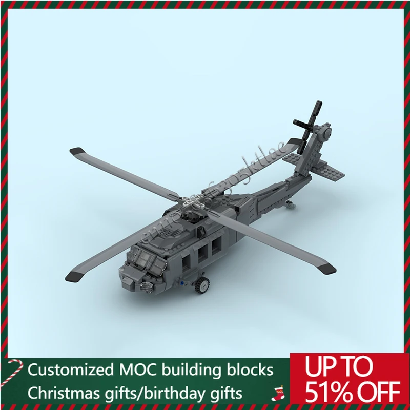 

604 Parts Multi Haul Helicopter Aircraft Model MOC Building Block Brick Creative Assembly Toy For Children Popular Festival Gift