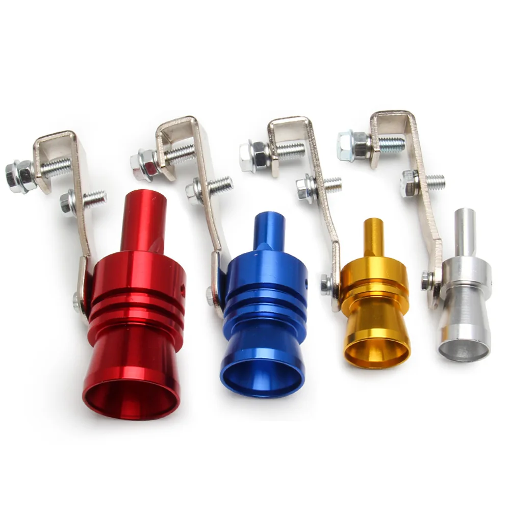 Universal Car Turbo Sound เป่านกหวีด Muffler ท่อไอเสีย Auto Blow-Off Valve Simulator ขายส่ง Silencer / S M L XL สีสุ่ม