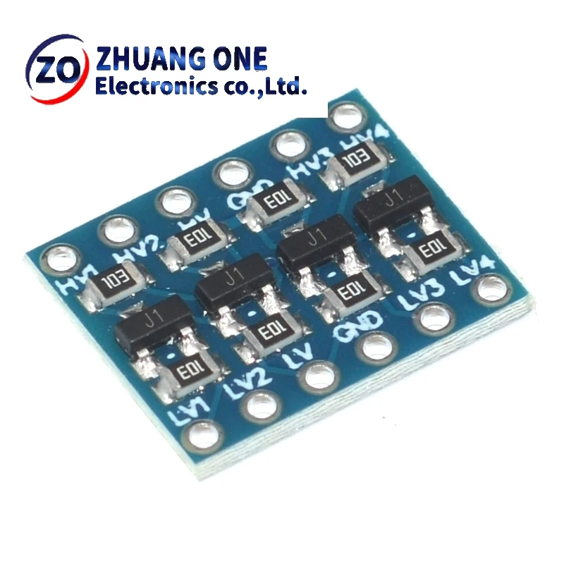 5 قطعة 4 قناة IIC I2C محول المستوى المنطقي وحدة ثنائية الاتجاه 5 فولت إلى 3.3 فولت