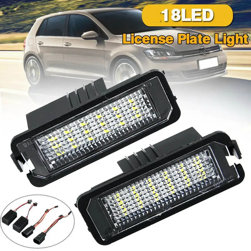 

1Pcs LED Licence Number Plate Light Car Taillight for VW GOLF Polo Passat Phaeton Porsche Skoda Seat
