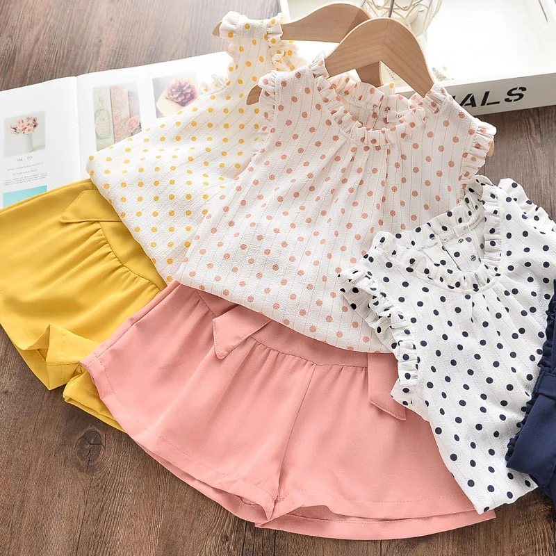 

Kids Girls Clothing Sets Summer New Style Brand Baby Girls Clothes Shirt T-shirt+shorts 2Pcs Children Clothes Suits Fashion Sets